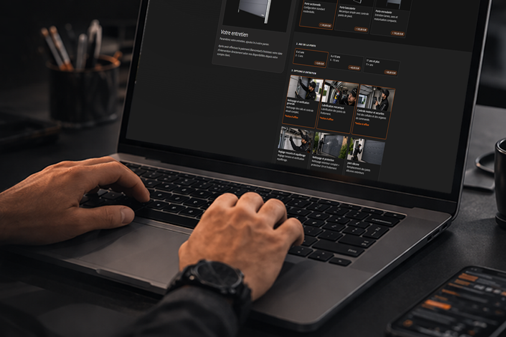 Acceder au configurateur entretien